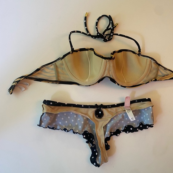 Victoria’s Secret Bikini Animal Print with Polka Dots - Picture 6 of 6